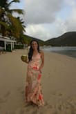 I loved this dress. It got a lot of compliments. I am flat chested so I had cups sewn in and also shortened it a tiny bit. I'm 5'7 and got an XS. - Candice E.