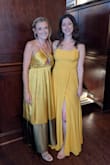 I got so many compliments! The color was.l exactly as appears in the picture. The dress is quite long but perfect with 4" heels. A little loose in the waist and bust but adjustable straps helped make it work. Slit runs very high and needed to be safety pinned. All things considered I'm happy with how the dress turned out and would recommend. - Erin O.