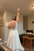 One of my all-time favorite dresses (this is saying a lot I have over 100 dresses). I seriously can't recommend [it] enough. Only downside is that the top is very see-through like I can't wear pasties b/c you can see them and I can't wear any bra b/c you can see very clearly everything underneath lol. Since the back is so low, I would make sure you have a bra you can wear with it before purchasing. - Katie K.