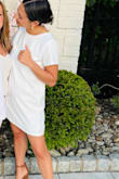 Got the white, it's stunning! Quality material. Looked so nice on! First time wearing this style and loved it. Felt fancy and pretty and free with the space it gives the body to be in. - Dena D.