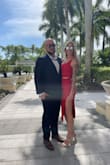 This dress is amazing and so comfy! Wore this to a Florida wedding and received so many compliments. I'm usually between a small or medium and went with the small. Wasn't too tight and fit perfect! I went no bra with nipple covers and worked out great - Katie B.