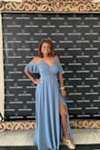 This dress is so beautiful, love the color and how fitting it looks! - Johanna C.