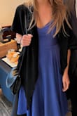 I did really enjoy this dress (wore it for an outdoor wedding). It's lightweight and flowy, the fit was perfect. I often order mediums but Lulus recommended S and that was definitely the right call. Really pretty, got a lot of compliments. The only things I didn't completely love: the corset-type back was just ever so slightly a pain, I needed help when putting it on and tying it up in the back, and the material wrinkles very very easily so you'll definitely need to iron. Unfortunately, I didn't take any great photos. - Brandie C.