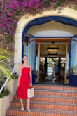 I bought this dress to wear to a brunch during a wedding weekend in the south of France. It's a gorgeous shade of red, fits like a glove, and is so cute and feminine. I highly recommend this one! - Kelly W.