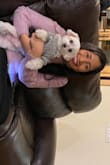 Very cute sweater, the color is a beautiful soft pink, not much of a lavender. - Gabriela W.