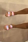These are one of my favorite sandals. They are super flat so not great for walking all day, but I love the colors and the quality is really good - Amber M.