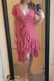 Such a great dress. But. I am always between a large and medium in clothes, always a medium in Lulus dresses and this was way too small in the medium. If I had time, I'd order in large, in blue, but the event is tomorrow! - Casey S.