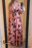 This dress is unreal. Beautiful and different. I could almost wear this without boob tape even bc of the coverage. Returning it and keeping a different Lulus dress more appropriate for the venue but wish I could wear this one! - Casey S.