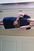 I normally wear a medium but I felt the dress was too loose so I went down to a small and it was just perfect! I wore it to a wedding and it was simple but not too simple. I liked the longer gold zipper on the back but the downfall was that my hair kept getting caught in it! - Maria E.