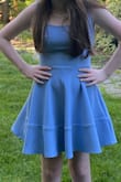 Ordered last minute for an end of year event. Looked at the helpful reviews to determine size. Couldn't have been more pleased with the dress, its fit, and received several compliments. XS fit perfectly. - Kristen L.