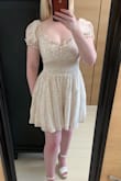 I absolutely love this dress and so does my husband! I was honestly skeptical about whether or not I could pull it off because of my athletic build, but it really softens up my look. I purchased both an M and a S, and the S fit me best, likely due to my cup size. And as always, I am super grateful to Lulus for shipping to the military stationed overseas!! - Caitlin M.