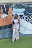 Loved this outfit not too tight. My size varies with Lulus. Slightly loose but glad I got a medium and not a large. I wore this to brunch for my bachelorette! Bonus is that it has pockets! - Octavia A.
