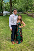 The top ran a little big and the dress was very long. I had to keep my shoulders back in good posture so the top wouldn't gap open. My mom hemmed it up for me so it fit with my heels on! Such a beautiful dress. It flows behind you as you run. I got so many complements! - Nicole T.