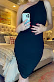 Yall!!! This dress is EVERYTHING! Sooo flattering, literally accentuates alllll the good and hides the not so good lol! My husband's mouth hit the floor when he saw me in this. You gotta snag this amazing little number ASAP! >) - Anna H.