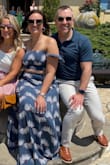 I don't usually wear cropped tops but I fell in love with this set! After a day of cheese boards and wine, it did feel a bit snug but that's fine! It doesn't have any stretch. Very good for a hot day! - Melissa L.