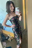 I go between XS & Small at Lulus. I ordered the XS first and it was very snug so I decided to try the small as well but it was SO loose that it didn't flatter me at all. I ended up wearing the XS to a Premiere and got a lot of compliments and wasn't too tight! - Rachel O.