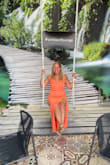I love this dress! I bought it for my honeymoon in the Canary Islands and wore it last night. The color is beautiful and the material is super soft. One of my new favorite dresses - Stacey S.