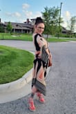 I saw this on a model that reminded me of my best friend. So I bought it for her birthday and it truly does look right on her. Then I asked her for a picture for the Lulus reviews. Here she is, beautiful as ever! Thanks Lulus - December T.