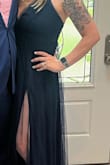 This dress is stunning, felt like a movie star, and received so many compliments! The slits were kinda high so I sewed them down a little under an inch just for my taste but I'm hoping I have another chance to wear this dress!  Obsessed! Wish I got some better photos :/ - Alexis C.