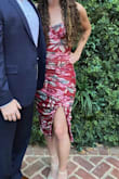 I loved the way this dress looks. I did have to add some straps, not because it wouldn't stay up, but because the cups had no structure and sagged a little without them. The boning was also slightly uncomfortable, but it usually is and it gave the dress a nice look. Still overall a great dress! - Meghan L.