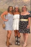 I wore this dress with cowboy boots for my rehearsal dinner.It's amazing!
Was fun to dance in, it swings all over.
I received so many compliments! - Brandi D.