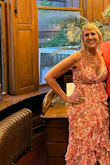 I absolutely loved this dress. The colors are beautiful and the metallic threads added some glimmer. The high/low front was fun to wear but I suggest you be at least 5'5" so you are not stepping on the back.  It is very low cut but controllable by the adjustable straps.  Wore this to a wedding and received many compliments. - Cheryl D.