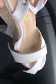 I saw these shoes and thought they were super cute so I bought them to wear to a wedding. During the ceremony they were fine but I took two steps in reception the left toe of the shoe totally fell apart rendering them unwearable. They are of poor quality and didn't even last a day! Extremely disappointed. - Sarah M.