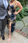 Such a fun dress! Good length even on a short person like myself. Got a lot of compliments. Unique and sexy, very flattering. Stood out as being different but not in an obnoxious way. Great for a semi-formal summer early evening wedding. - Lydia S.