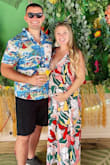 It was perfect for me to use as a maternity dress (at a Hawaiian wedding) and can be worn after as well! Comfortable, bust runs a little big. - Erica O.