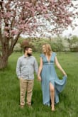 I bought this dress for my engagement photos, and I am so happy that I did! The dress is of great quality and lined on the inside with silky material. I did have to use dress tape so that the top would stay in place and not slip off my shoulder during photos. - Felicity M.