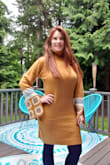 I read many reviews & had this on my list for a while & decided to get it when I saw that it was on sale & so glad I did! I love the sleeves & this dress is perfect for the PNW weather as it is cold at times even in the summer. I will be able to wear this a lot! - Elizabeth T.