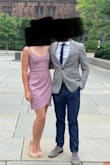 I ordered this dress for a friend's spring wedding and it was absolutely perfect! It was so comfortable and looked great on! I will say I always wear a small in Lulus but had to size up because the small didn't fit. I also was unable to wear a bra but you might be able to change that if you shortened the straps. - Nicole S.