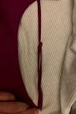 I love the color and the outfit design is real cute but the bottoms look like a diaper at the crotch on me and one strap of the top was sewn twisted so it does not fit flat on my body, see pics. I will have to pull the stitches out, turn strap and re sew it. - Ruth N.
