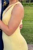 I bought this dress to wear as a guest for a friend's wedding. The material is incredibly comfortable and form-fitting. I got several compliments on it and felt it was very suitable for a curvier form. - Karlye P.