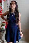 My daughter wore this gorgeous dress to her 8th Grade Prom, and looked so beautiful in it! It fit her like a glove! We ordered a size small. It's a thicker material and did not feel cheap. She was able to wear a strapless bra, without it being visible, even though the back of the dress is low cut. We will definitely be ordering from Lulus again! - Jodi W.