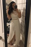 I got this as a reception dress for my wedding, it was super cute and light and I got a ton of compliments! It was superrrr long though I took five inches off the hem and it was still a little too long. - Livia J.