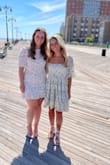 Wore for graduation and it was perfect. I normally wear a Medium in dresses but the Large fit perfectly. The zipper does make the dress look a little cheap but other than that it's a great dress for the price. - Jessica E.