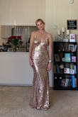 Dress looked wonderful, many compliments. Wore it in my brothers wedding as my bridesmaid dress. Nice material too. - Bethany B.