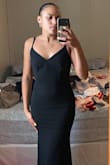 It's nicely fitted and the material is great. Wore it for a wedding. - Maria R.