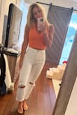 Fits perfectly and hits my waist really well, not too cropped. Perfect to wear with jeans or shorts. - Kelly P.