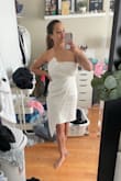 I love this dress, I have a large bust and didn't need to wear a bra with it. It's very stretchy and comfortable. - Kayla K.
