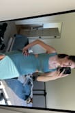 This dress is so cute. It fits like a glove and it is comfortable. We have a country club event coming up that I'm looking forward to wearing it to! I love Lulu's because their extra smalls actually fit me. I am petite and it's hard to find form-fitting clothes. Unsure why it is uploading my picture sideways! - Elizabeth N.