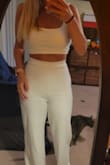 Obsessed! Really want to wear for one of my wedding events, but I also just love it to wear for a anything! I'm not a pants romper person so this is perfect! This is a size medium and it's perfect to my height and weight. - Marie A.