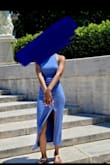 It fits in all the right places. It's comfortable in warm weather. If I had to say there was a problem, I would say, you have to shift the dress to keep the slit in the right place. - Gia F.