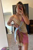 I love the color and the shape of the dress. It's very light weight. - Selale K.
