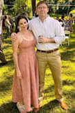 This dress fit me really well. I did wear spanks under it! It's a large in size. It was airy, lightweight & just perfect for a summer outside wedding. - Hali M.