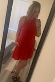 This dress is very cute! It's a great casual summer dress and the color has such pop. Also adore that it has pockets. It's a soft tshirt material so as a bigger chested girl, it's not a dress I like to wear without a bra. - Courtney W.