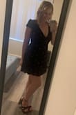 This is such a cute dress! It is definitely very low cut so you're going to need some confidence, a safety pin, or extra stitching to wear this. I love it though - Courtney W.