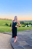 Originally ordered a medium based on reviews, and it was huge! So glad I exchanged for a size small. I absolutely loved the color, style, and fit! I never gotten so many compliments before! Everyone loved it and I felt like amazing in it. - Kiley E.