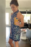 The dress is figure flattering, great quality, and very unique. - Krista R.